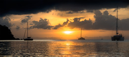 Rodney Bay @ sunset / St Lucia