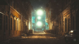 Косой переулок / Ночной снимок