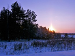 вечер зимой / смеркалось