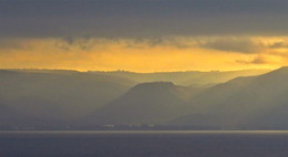 Рассвет / Осеннее утро. 
Озеро Генисаретское (Кинерет, Тивериадское озеро или море Галилейское ).