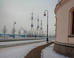 Зимний Питерский пейзаж... / Питер, Петровская набережная, вид на Троицкий (бывш. лейтенанта Шмидта) мост.