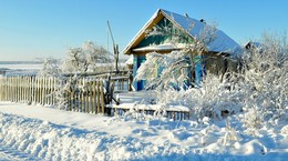 в снежном плену / зима в своей силе, всё в снегу