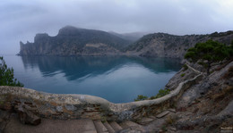 Караул-Оба в тумане / Новый свет ,зима