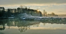Восход / Прекрасное зимнее утро на Свислочи в хорошей компании - много ли фотографу надо? :)