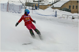 Под №13 / Детские соревнования по сноуборду