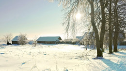 замело / зима в разгаре, снег кругом, солнечно