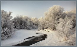 Зимняя река / Красноярский край, д.Додоново