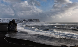 Утро на пляже / Рейнисфьяра, Исландия