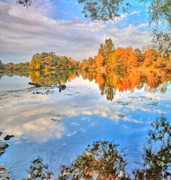 р.Десна / Верикальная панорама реки Десна. г.Брянск, осень 2015г.