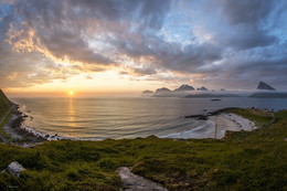 Рассвет или закат. / Белые ночи Норвегии.