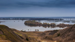 Окские разливы. / Вид с городища Перевитск