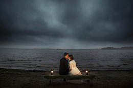 Тепло любви разрушит ненастье / фото сделано на Минском Море перед грозой на закате