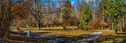 На распутье. / Панорама. 3 кадра. Парк Сокольники.
