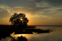 Закат / Закат на Плещеевом озере.