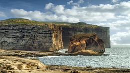 Гриб скала в Мальте / Fungus Rock, который расположен на острове Гозо на Мальте