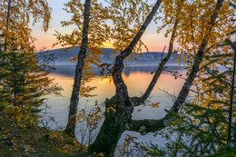 Осенний вечер / Вечер на озере
