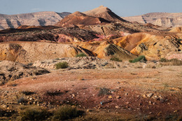 палитра пустыни / Цветные пески пустыни Негев, Израиль.