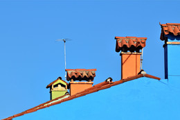 Roofs and chimneys / Burano island, Venice
