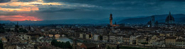 Вечер во Флоренции / Панорама из 9 кадров