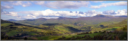 ...по дороге в горы / Предкарпатье, четырёхкадровая панорама