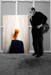 Портрет художника с картиной / Эрик Булатов в своей парижской мастерской.