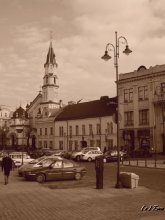 Улицы Вильнюса. / Сепия.
