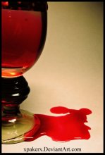 Sweet poison / В фотографии использовалось красное домашнее вно, рюмка, и бумажный фон.