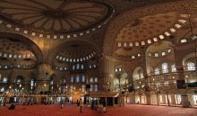 Голубая мечеть / 16 вертикальных кадров в три ряда