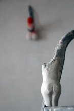 обломалась / гипс. стремянка.
