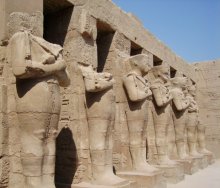 Silent the guard of the past of the Earth. / Каrnak - you former history of the ground 
Where pharaons corrected people 
Where Nile gave a refuge and a life, 
In your temples of a legend were born. Wandering among silence of columns, 
You understand, how dear it, 
Your temple goddess Mut, the spouse true Амona, 
About Nefertari, wife Ramzesa II, 
Your silhouette at legs and today, captivates many hearts. 
For a certain instant, I have touched the past of the Earth.
 By that era where they corrected?!!
 Lords of the past who to gods were compared with people... 
My hands with tenderness, caressed history. 
Till these times, under books I learned the ancient world. 
Here itself for a while the pharaon became, 
And till now me каrtush stores. 
From a devil, from an eye bad. 
I trust in the maximum reason, 
I trust reason only to the, 
About My God, that has seen all it, 
I one thank You!!! 


P.S. 2007 11 28 11,33 on local time these words were born here, I devote them, last to history of the Earth. Egypt - you is very interesting to me.