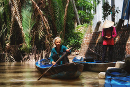 Вьетнам , жители дельты реки Меконг / ................