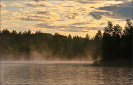 &nbsp; / Кама, утро, залив