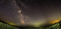 Звёздная ночь / панорама с 8 вертекальных снимков