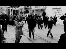 Черно-белое кино / Стамбул. Таксим после акции протеста. Март 2013.