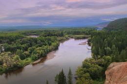вечер над рекой Киренга / Иркутская область Казачинско-Ленский район