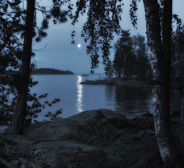 Лунная ночь на озере / ***