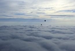 Вальс над облаками / 03.09.2016 г. Сегодня осуществила одну свою мечту- полет на воздушном шаре. Дмитровский район Московской области.