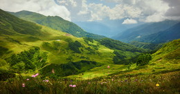 На перевале Пыв / Абхазия