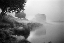 Вне времени. / Странно было, вроде как на рыбалку выбирался, однако тем утром у всех с клевом были проблемы. И тихо... Необычно тихо для летнего утра, когда почти в любую погоду все же поют птицы. Однако свою "рыбу" я все таки поймал, пусть и таким нетривиальным способом).