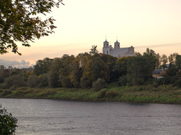 Закат над границей / Река Двина. Беларуско-Латвийская граница.