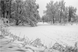 Середниково зимой / морозно