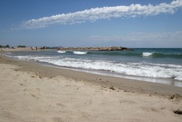 Когда штормит на море и в небе / Cambrils на пляже