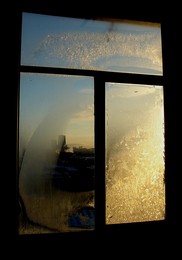 окно утро морозец / ***