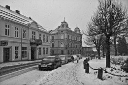 В город пришла зима / Тукумс, небольшой городок в Латвии.