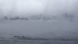 Утро туманное / Морозным утром на Ангаре