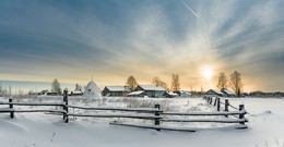 Зимой в деревне... / деревни Вологодчины...
