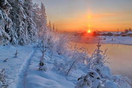 морозные тропинки... / Иркутская область Казачинско-Ленский район вечерний морозец - 35