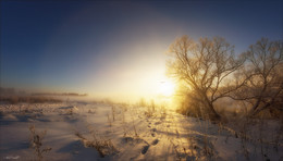 Ушел в рассвет... / зима.