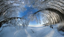Зимний Сенеж / Солнечногорск, Россия.
многорядная панорама