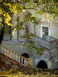 осенние зарисовки / Осень, Днепропетровск, парк, дворец Потёмкина, фрагмент
